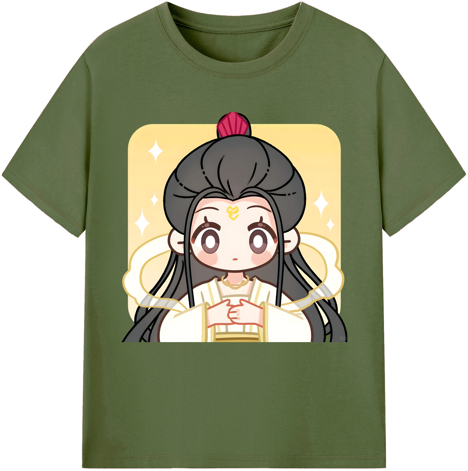 （画像用） Ne Zha 2 ナタ 魔童の大暴れ 綿100％半袖Tシャツ（フロントプリント）